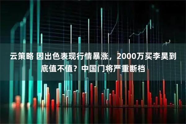 云策略 因出色表现行情暴涨，2000万买李昊到底值不值？中国门将严重断档
